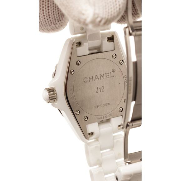 Chanel White J12 Diamo Watch - Picture 5 of 6
